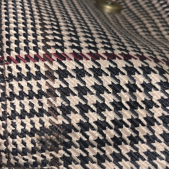 Ralph Lauren Houndstooth Shoulder Bag in Brown and Black - Picture 4 of 5